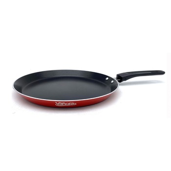 Tigaie clatite 24 x 2.4, aluminiu presat cu acoperire non-stick, Negru/Rosu Tigaie clatite 24 x 2.4, aluminiu presat cu acoperire non-stick, Negru/Rosu