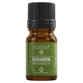 Ulei esential de Geraniu Bourbon, 5 ml, MAYAM Ulei esential de Geraniu Bourbon, 5 ml, MAYAM
