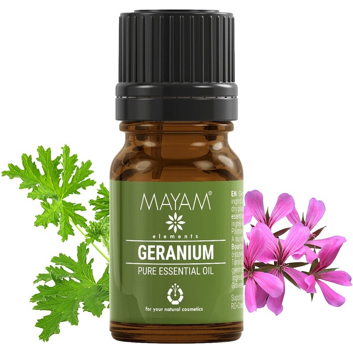 Ulei esential de Geraniu Bourbon, 5 ml, MAYAM