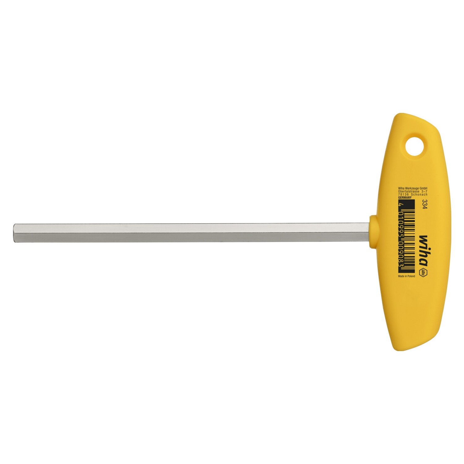 Cheie hexagonala cu maner, 3.57x150mm, Wiha 334Z