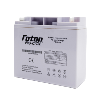 Acumulator cu plumb Foton FS12-18, VRLA 12V 18Ah Acumulator cu plumb Foton FS12-18, VRLA 12V 18Ah