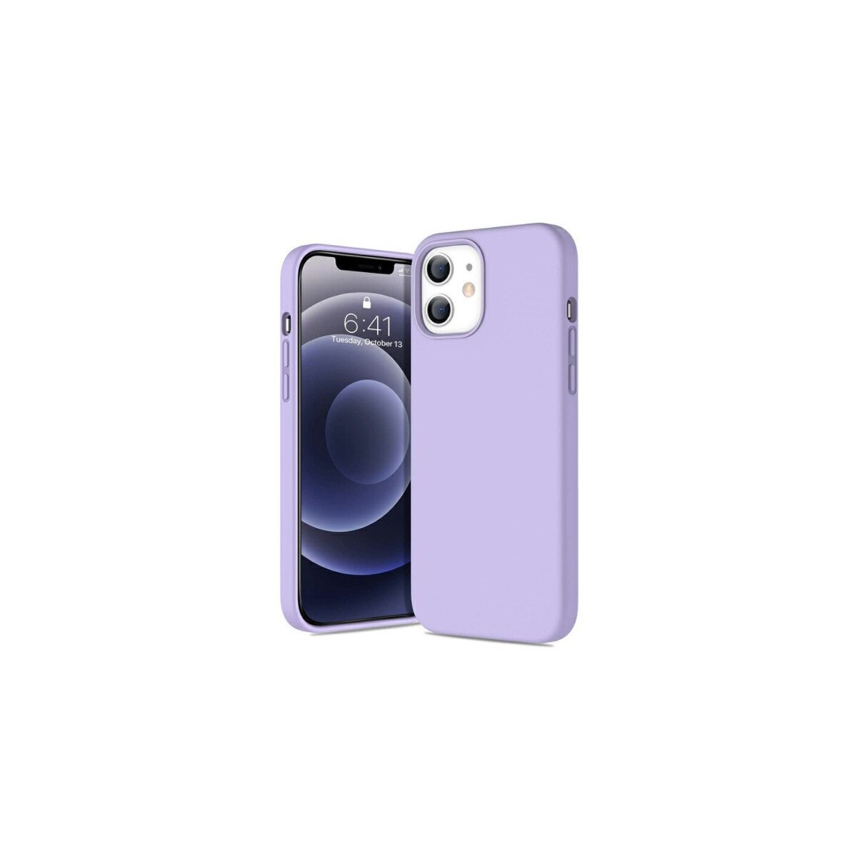 Husa din silicon soft pentru iPhone 12 Mini, carcasa spate, Mov