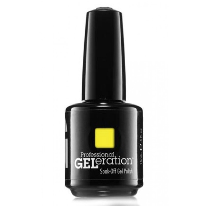 Félpermanens körömlakk Yellow Lightening, Geleration Colors, GEL-788, Jessica, 15ml