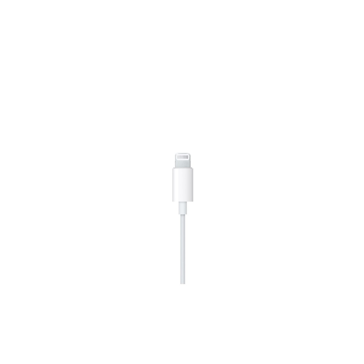 Casti pentru Iphone cu microfon si conector tip Lightning, Alb