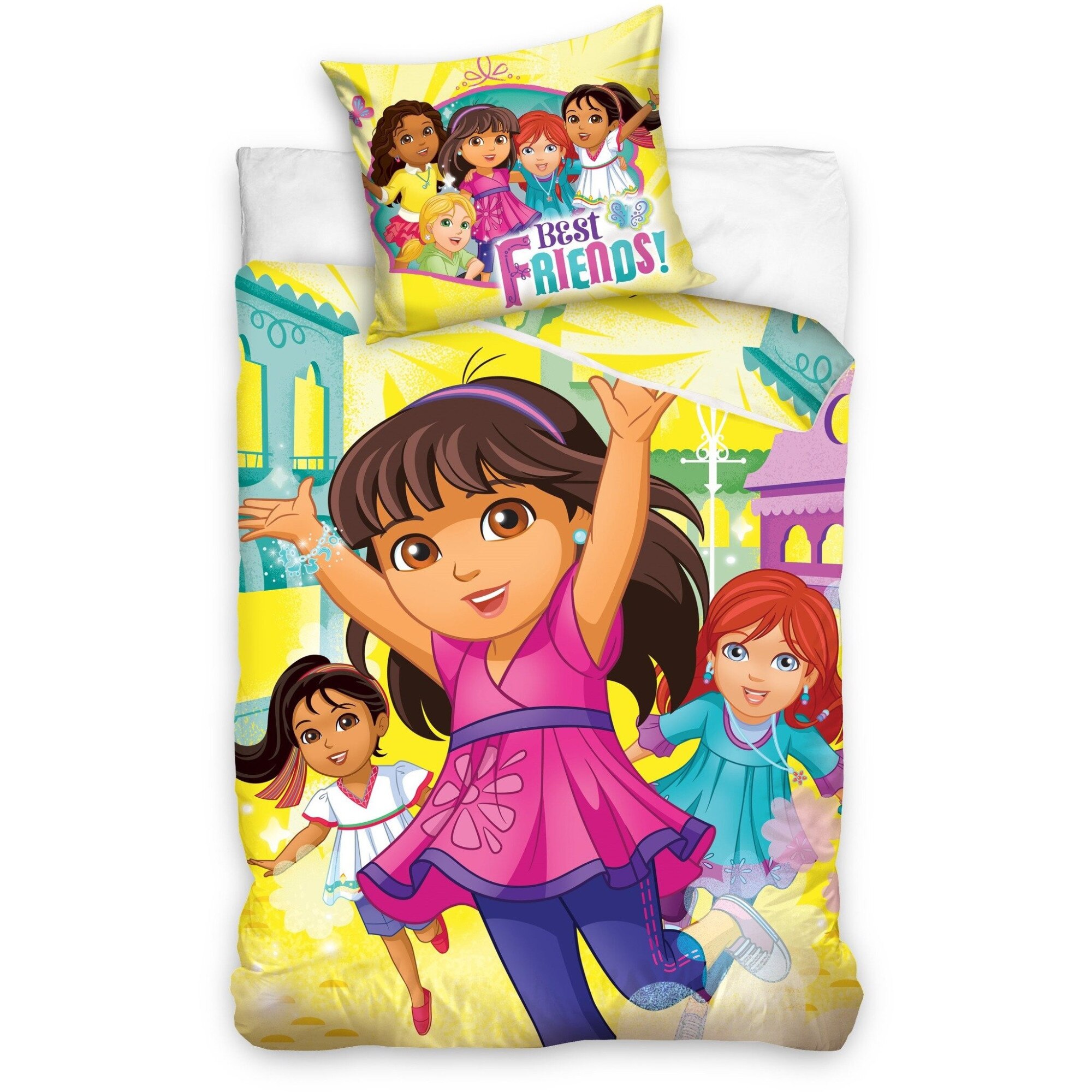 Set lenjerie de pat, Dora the Explorer, 140x200 cm