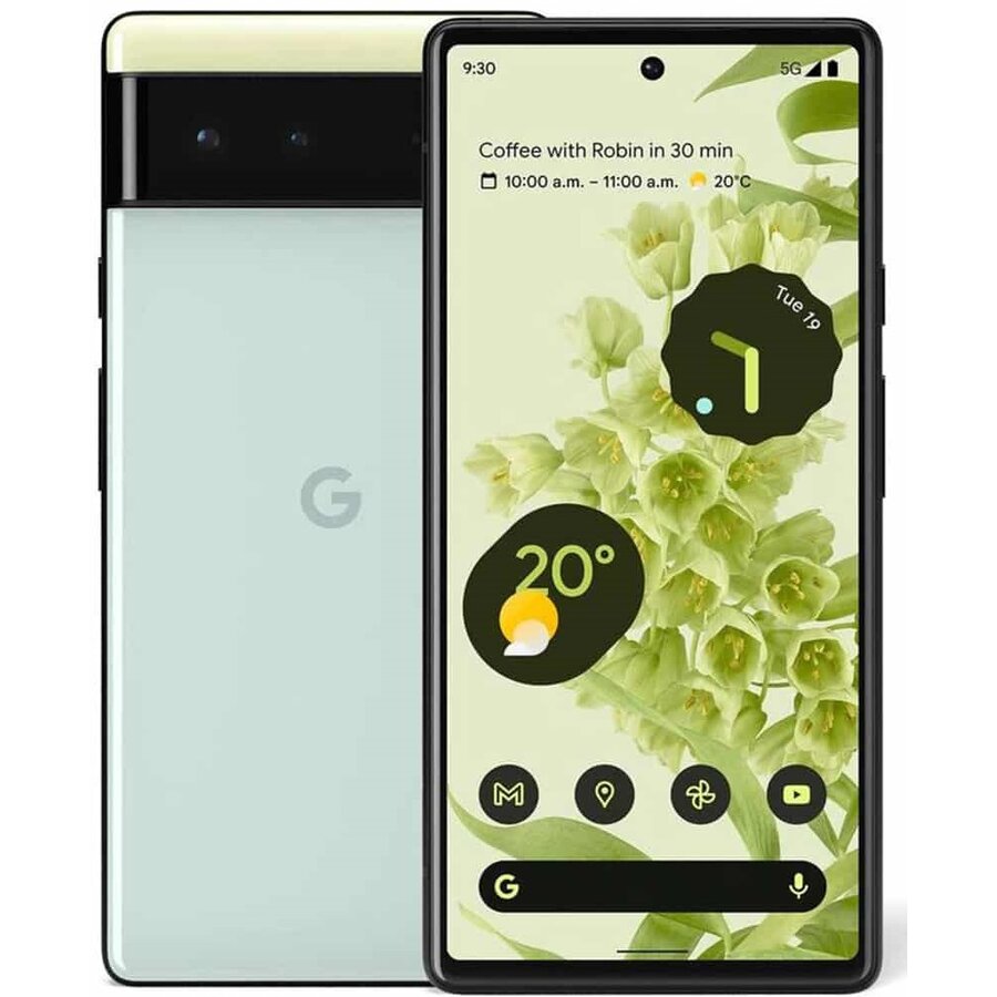 Google Pixel6 ソータシーフォーム Telefon mobil Google Pixel 6, 128GB, 8GB RAM, 5G, Sorta Seafoam