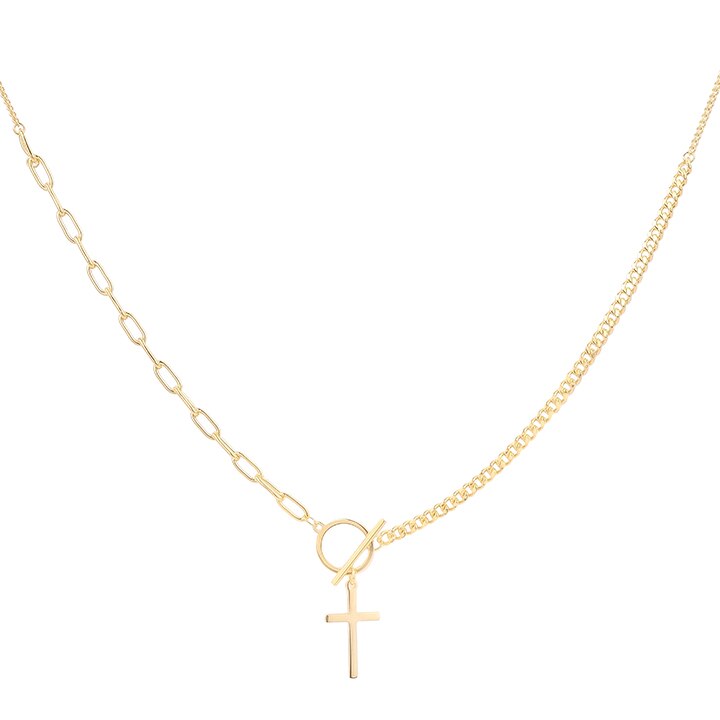 Lantisor argint 925 Golden Cross