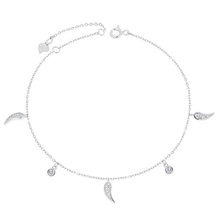Bratara pentru glezna argint 925 Wings of Paradise