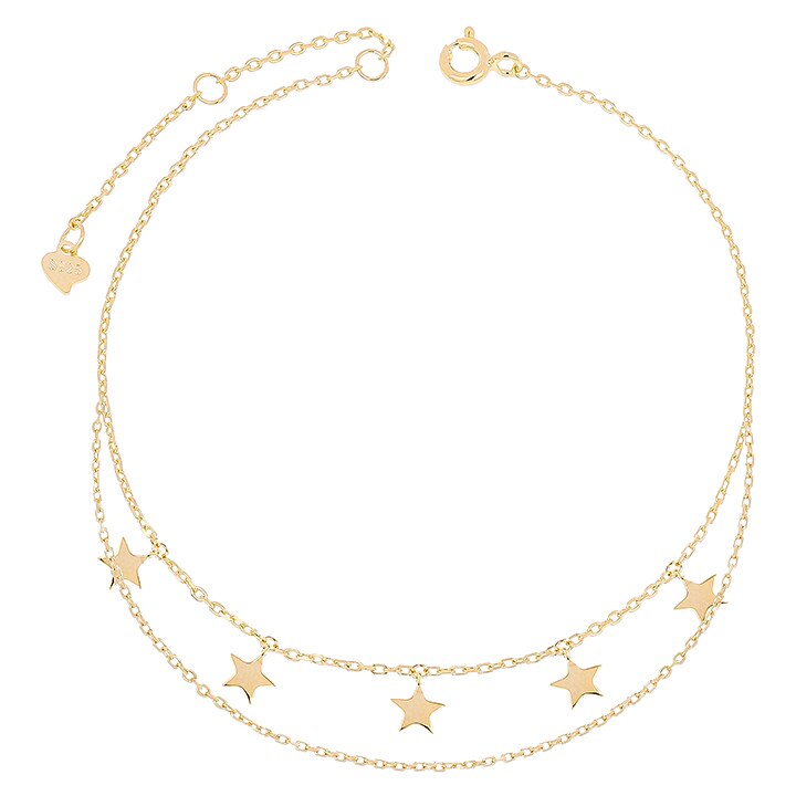 Bratara pentru glezna argint 925 Falling Star