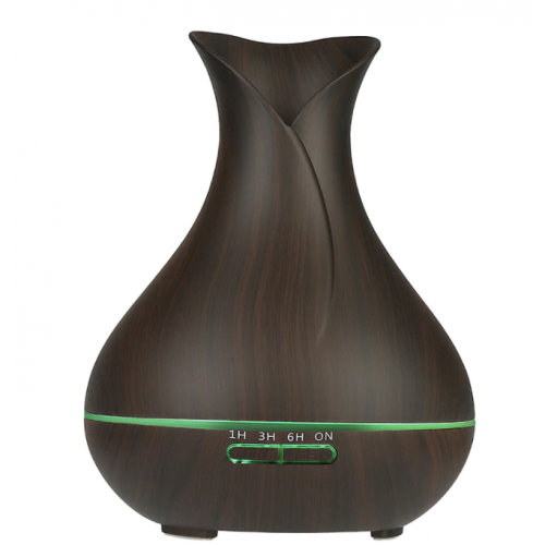 Umidificatordifuzor Aromaterapie Cu Ultrasunete Iluminare Rgb Ambientala 550ml Wenge Vimag 0668