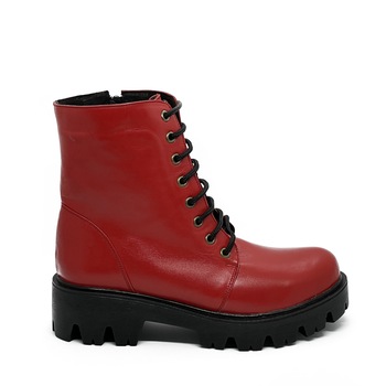 Ghete de dama, din piele naturala, Rosu Ghete de dama, din piele naturala, Rosu