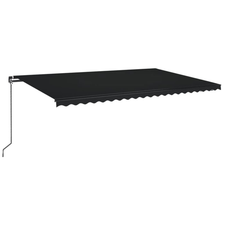 vidaXL antracitszürke kézzel kihúzható napellenző 500 x 350 cm 3069219