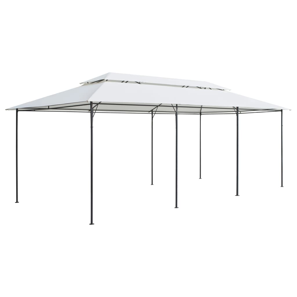 Pavilion de petrecere vidaXL, Tesatura, 600 x 298 x 270 cm, Alb