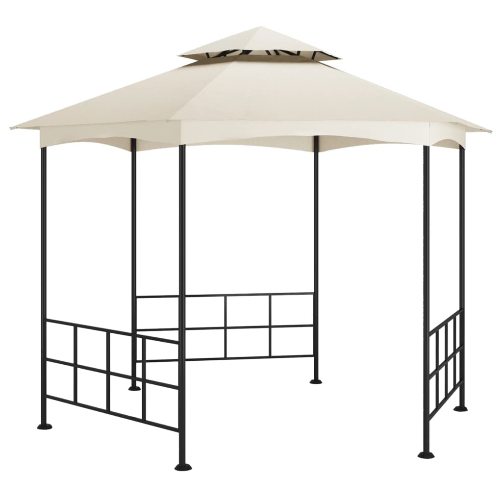 Pavilion cu pereti laterali vidaXL, Tesatura, 310 x 270 cm, Crem
