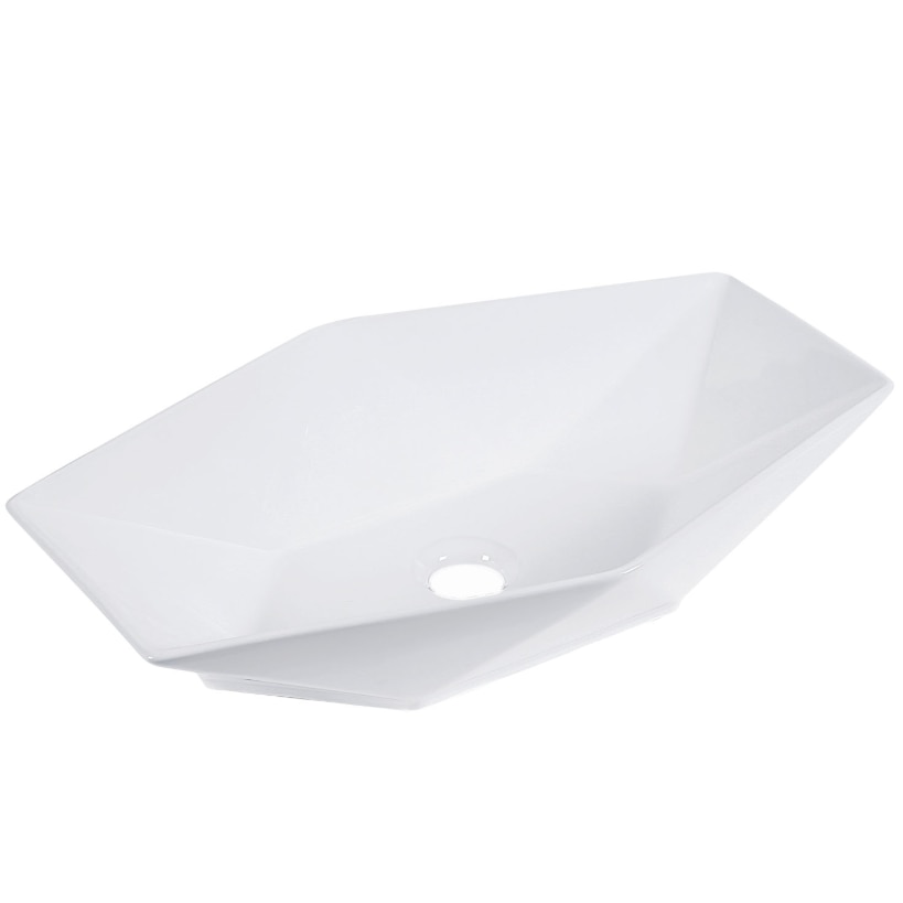 Lavoar blat KR-570 White, 57x37cm, ceramica sanitara