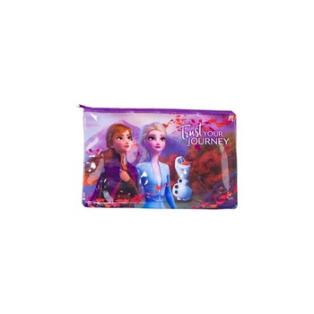 Etui neechipat, Frozen, Trust you journey, multicolor, 1 compartiment Etui neechipat, Frozen, Trust you journey, multicolor, 1 compartiment