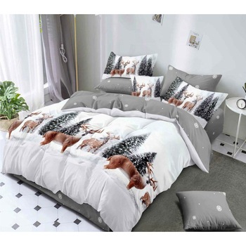 Lenjerie de pat 2 persoane, 6 piese, 2 fete, Finet, Pucioasa, Lenjerie de iarna, LikeStore Lenjerie de pat 2 persoane, 6 piese, 2 fete, Finet, Pucioasa, Lenjerie de iarna, LikeStore