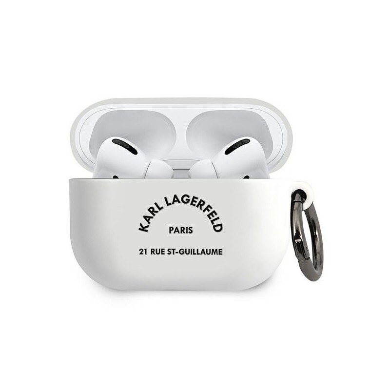 Husa Protectie Karl Lagerfeld Pentru Airpods Pro, Alb Rsg - 500774