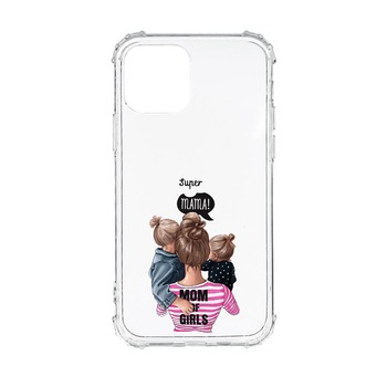 Husa Anti Shock, Compatibila Cu Apple iPhone 13, Super Mama, Silicon Premium, Rezistenta, AS556 Husa Anti Shock, Compatibila Cu Apple iPhone 13, Super Mama, Silicon Premium, Rezistenta, AS556