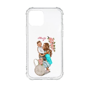 Husa Anti Shock, Compatibila Cu Apple iPhone 13 Mini, Mom Life, Silicon Premium, Rezistenta, AS559 Husa Anti Shock, Compatibila Cu Apple iPhone 13 Mini, Mom Life, Silicon Premium, Rezistenta, AS559