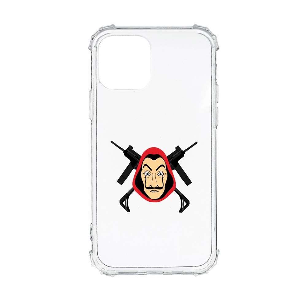 Husa Anti Shock, Compatibila Cu Apple iPhone 13 Mini, La Casa De Papel, Silicon Premium, Rezistenta, AS714