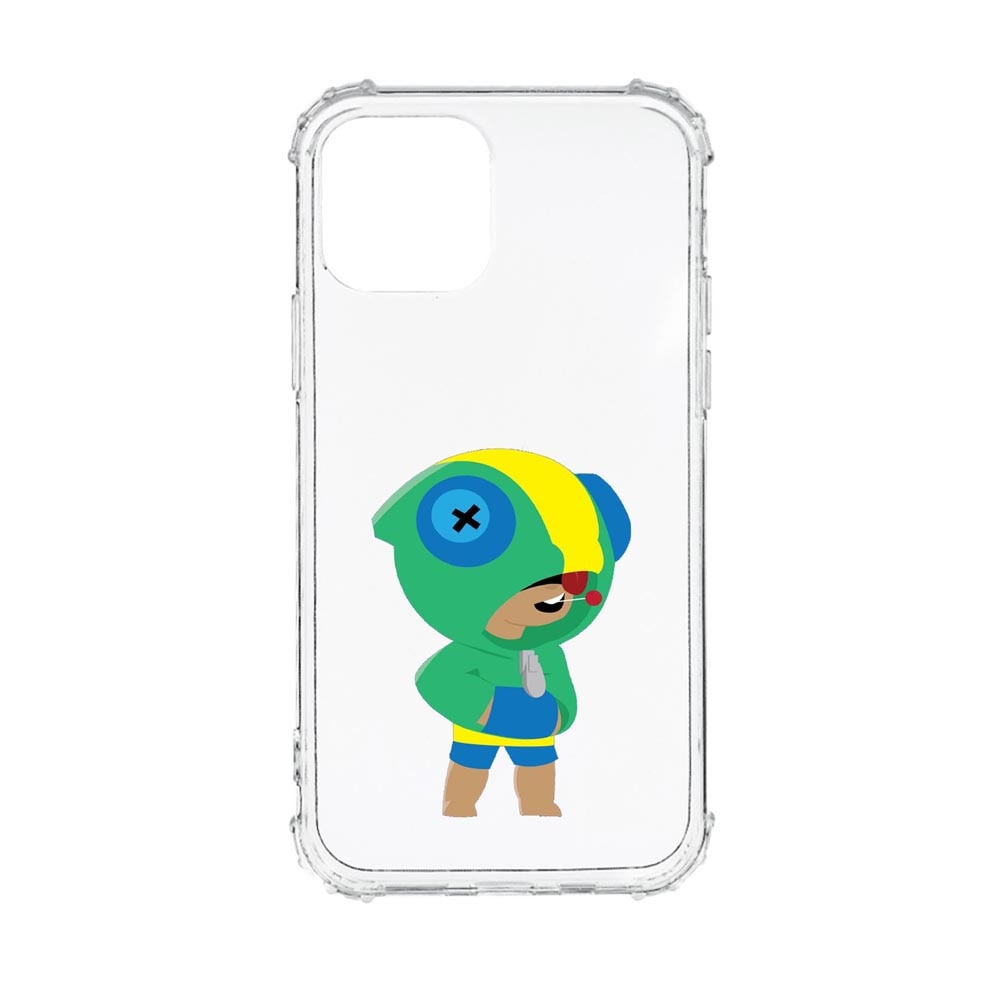 Husa Anti Shock, Compatibila Cu Apple iPhone 13 Mini, Brawl Stars Leon, Silicon Premium, Rezistenta, AS699