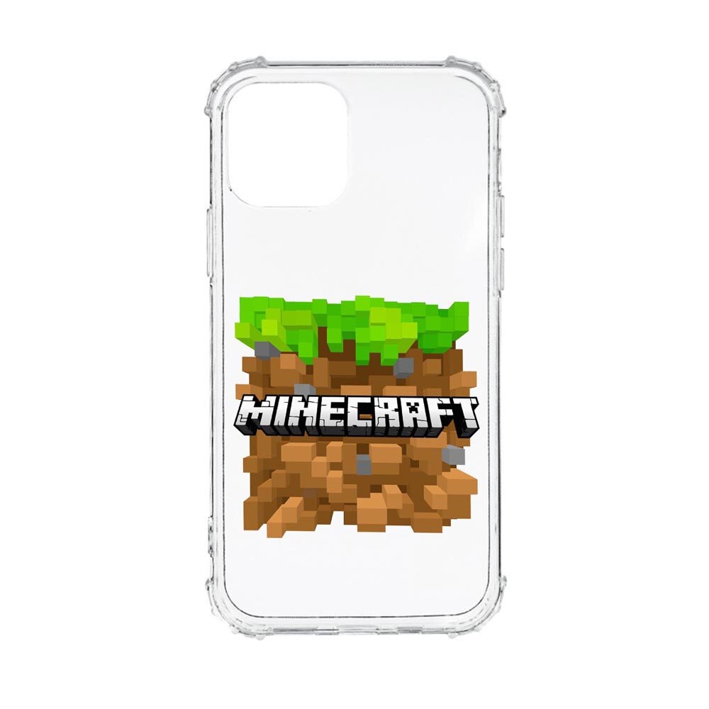 Husa Anti Shock, Compatibila Cu Apple iPhone 13, Minecraft, Silicon Premium, Rezistenta, AS726