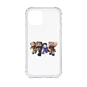 Husa Anti Shock, Compatibila Cu Apple iPhone 13, Minecraft, Silicon Premium, Rezistenta, AS727 Husa Anti Shock, Compatibila Cu Apple iPhone 13, Minecraft, Silicon Premium, Rezistenta, AS727