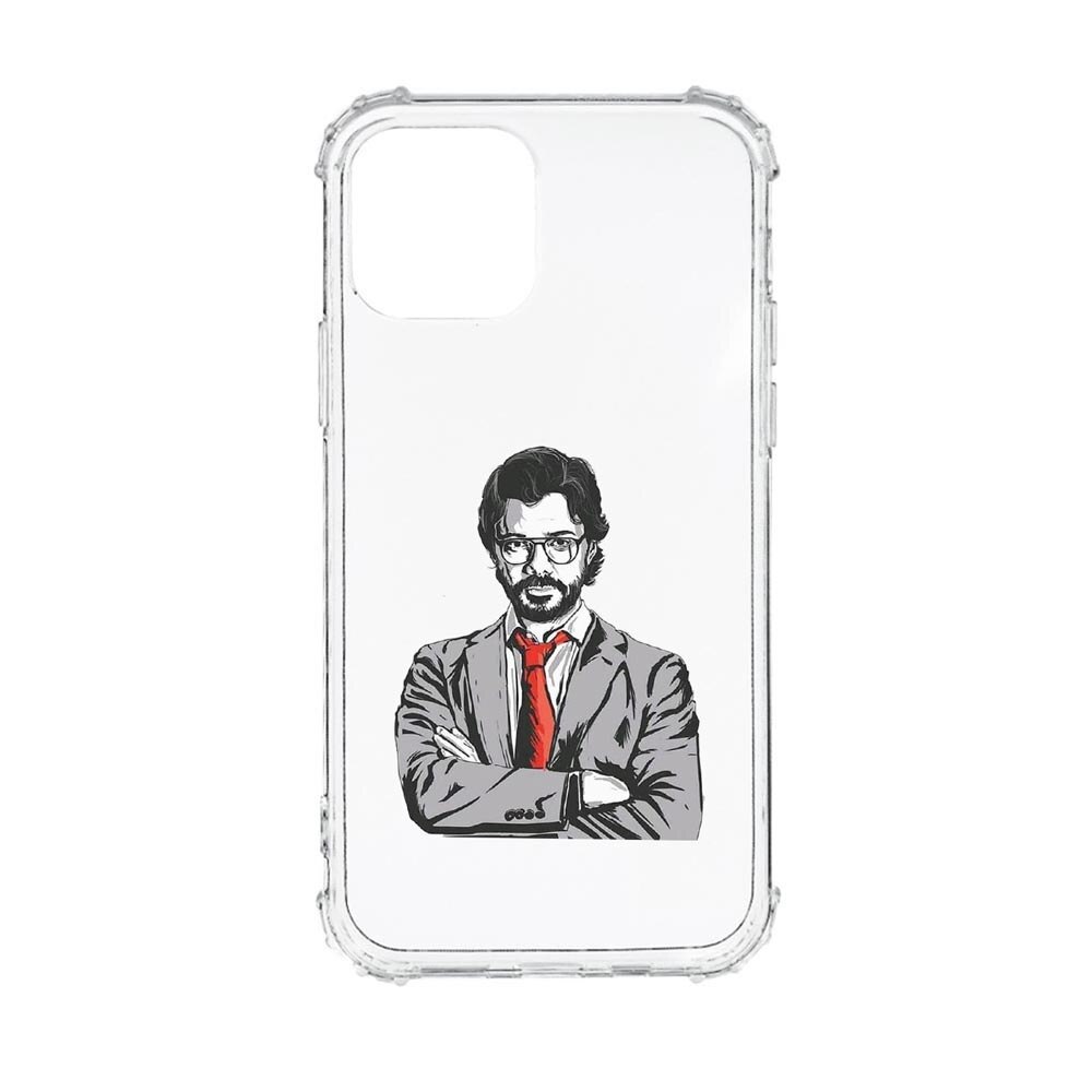 Husa Anti Shock, Compatibila Cu Apple iPhone 13 Mini, La Casa De Papel - Profesor, Silicon Premium, Rezistenta, AS712