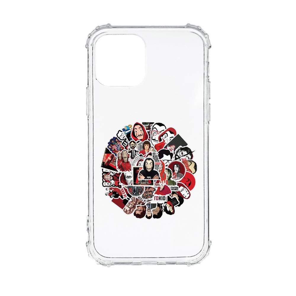 Husa Anti Shock, Compatibila Cu Apple iPhone 13 Mini, La Casa De Papel, Silicon Premium, Rezistenta, AS715
