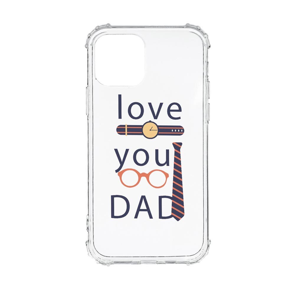 Husa Anti Shock, Compatibila Cu Apple iPhone 13, Love You Dad, Silicon Premium, Rezistenta, AS795