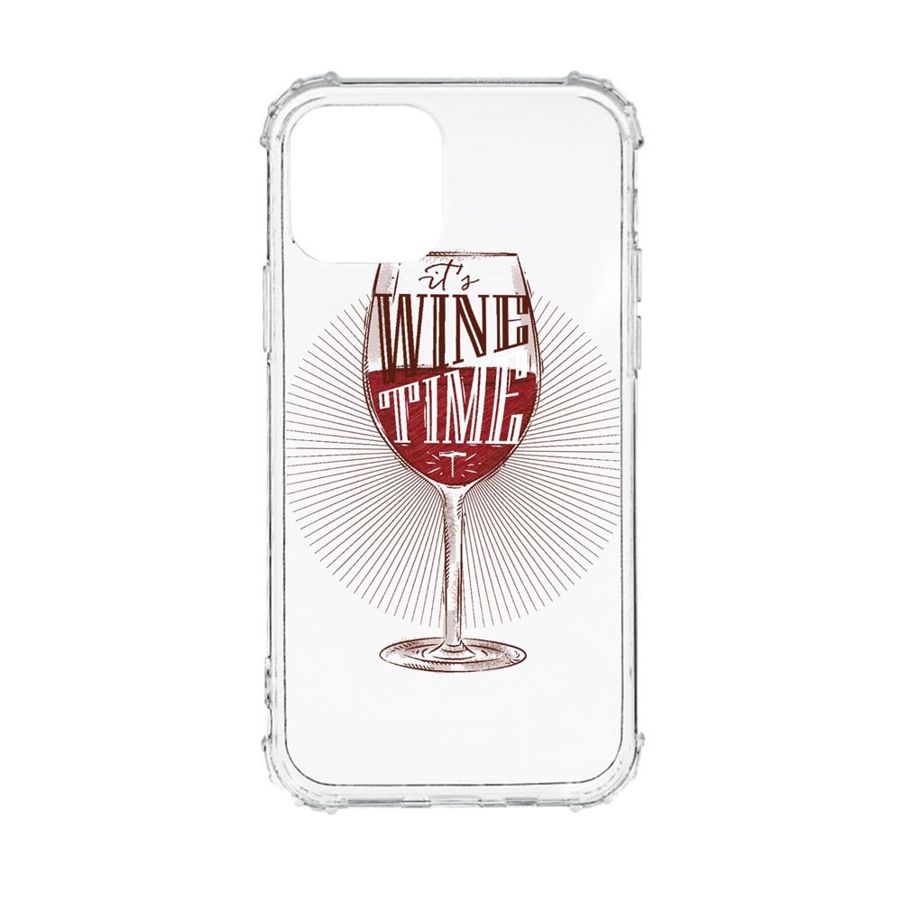 Husa Anti Shock, Compatibila Cu Apple iPhone 13 Pro, Wine Time, Silicon Premium, Rezistenta, AS808