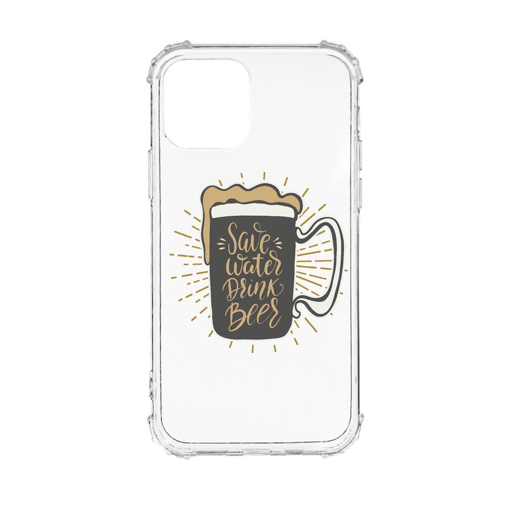 Husa Anti Shock, Compatibila Cu Apple iPhone 13, Save Water, Silicon Premium, Rezistenta, AS806