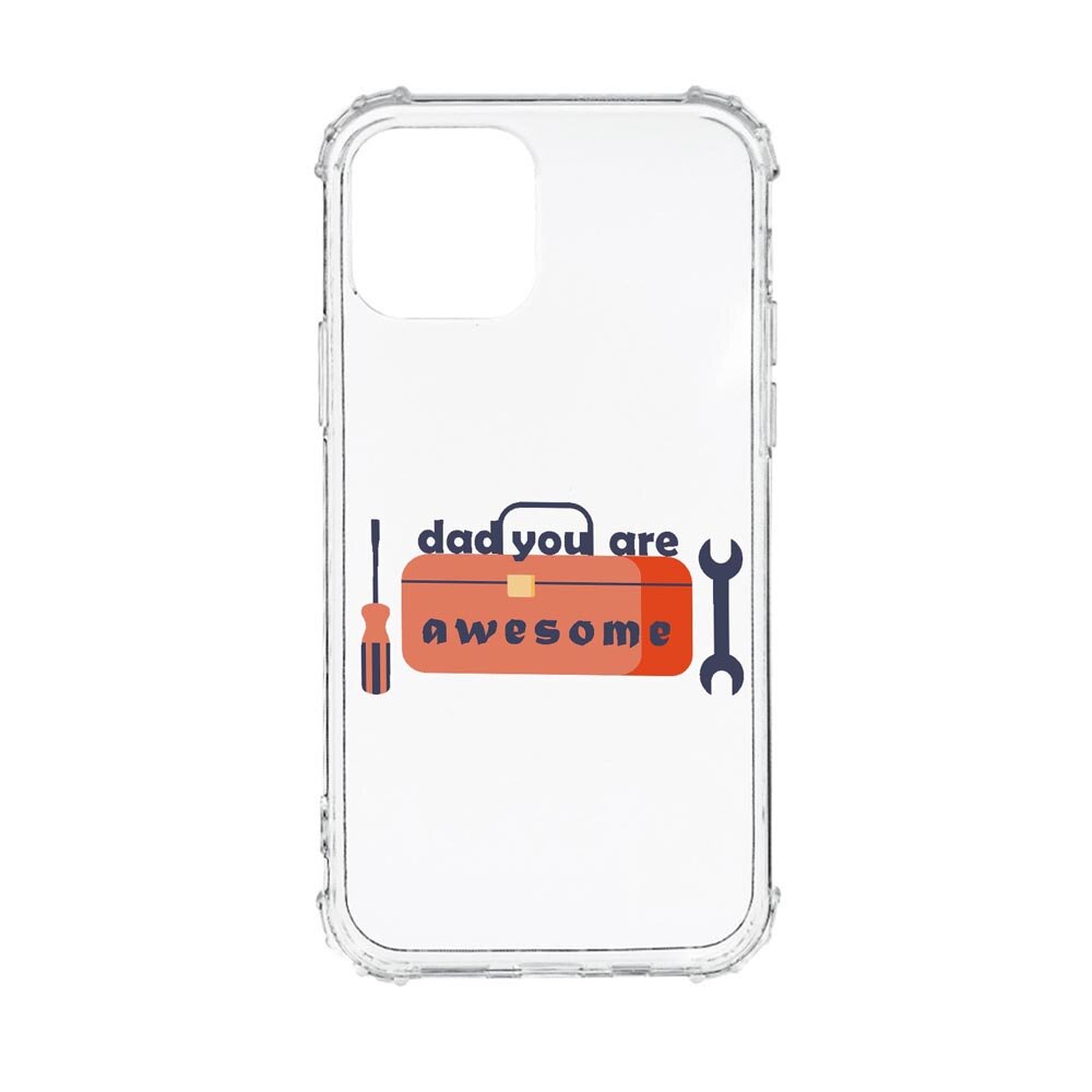 Husa Anti Shock, Compatibila Cu Apple iPhone 13 Pro Max, Awesome Dad, Silicon Premium, Rezistenta, AS794