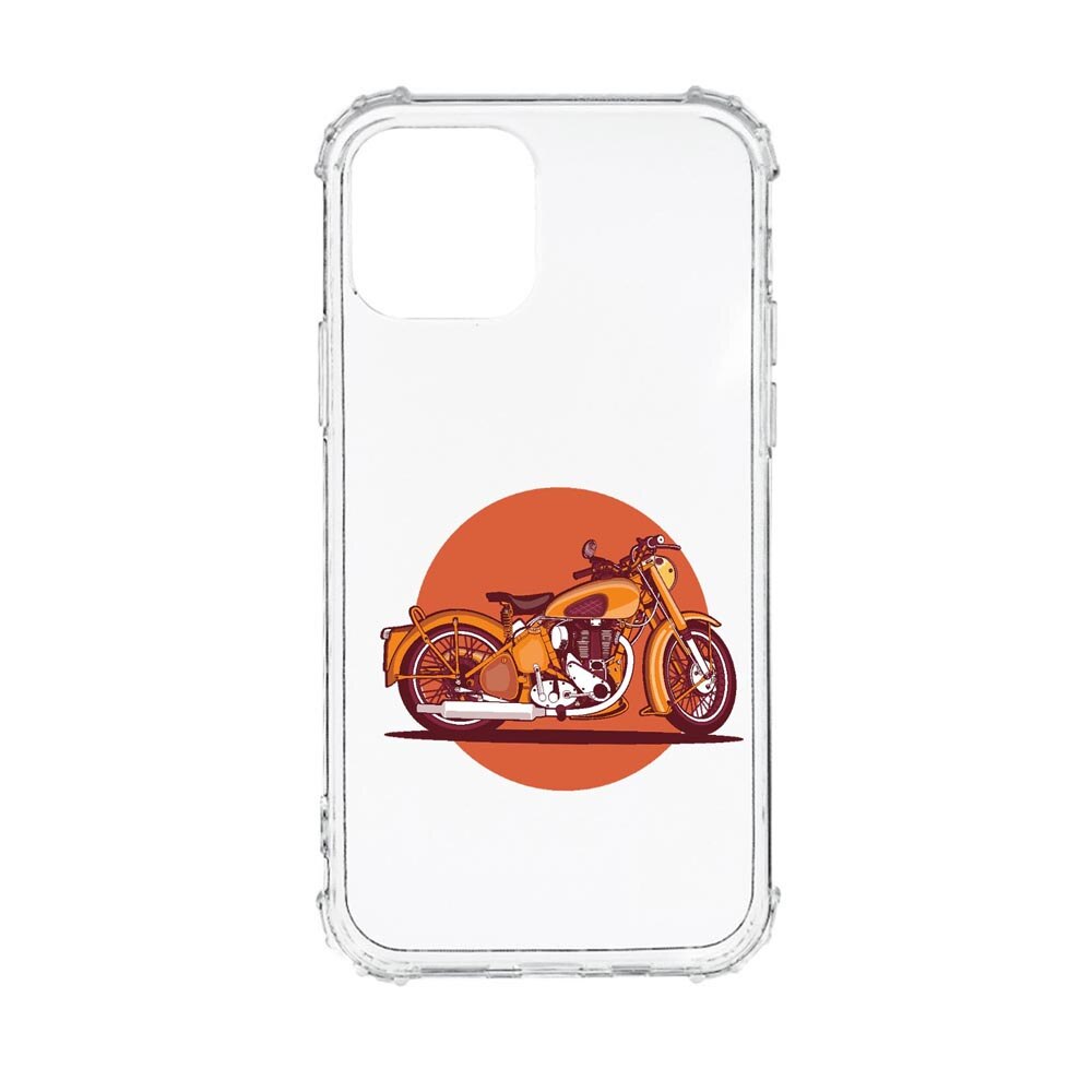 Husa Anti Shock, Compatibila Cu Apple iPhone 13, Retro Bike, Silicon Premium, Rezistenta, AS818
