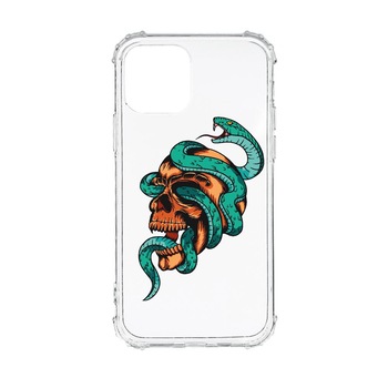 Husa Anti Shock, Compatibila Cu Apple iPhone 13 Pro, Skull, Silicon Premium, Rezistenta, AS831 Husa Anti Shock, Compatibila Cu Apple iPhone 13 Pro, Skull, Silicon Premium, Rezistenta, AS831