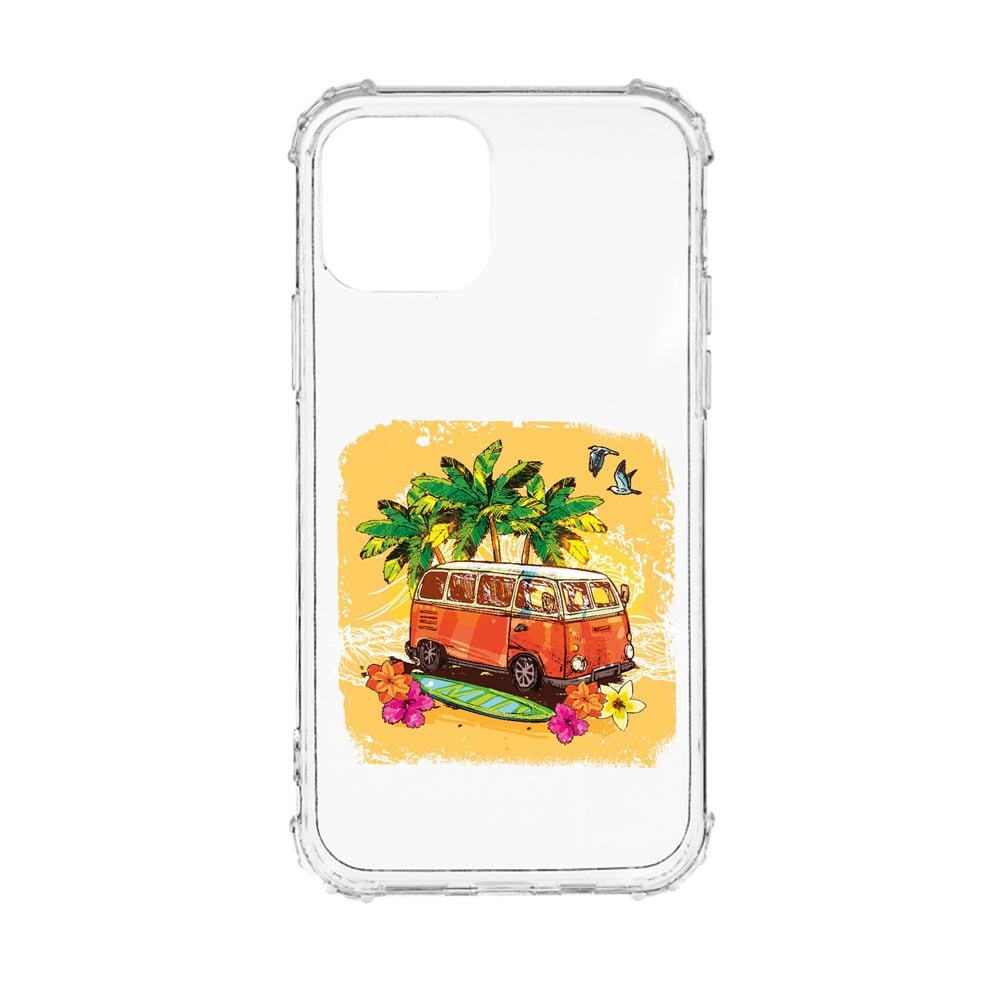 Husa Anti Shock, Compatibila Cu Apple iPhone 13 Mini, Summer Car, Silicon Premium, Rezistenta, AS814