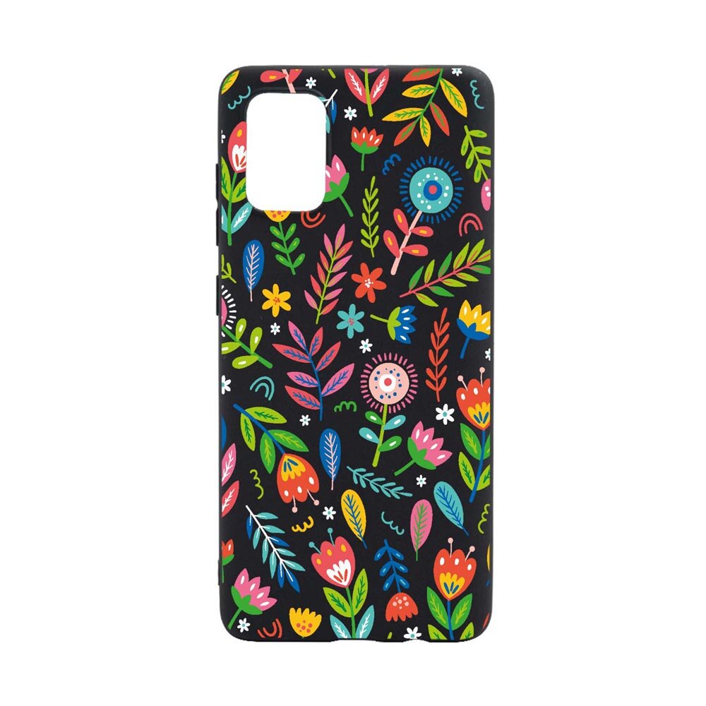 Husa Silicon Compatibila cu Oppo A93 5G, Happy Flowers, rezistenta la uzura, anti-alunecare, B756