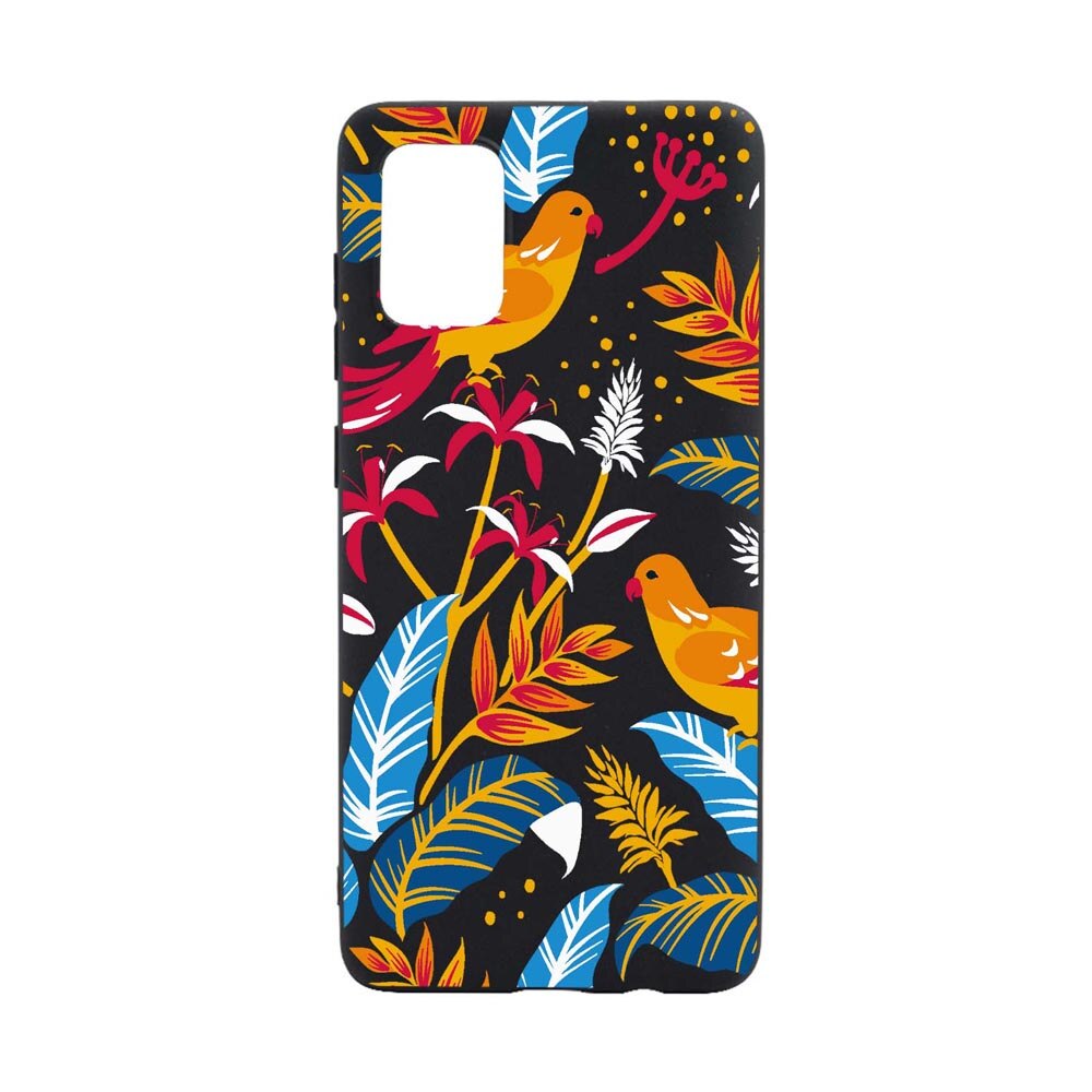 Husa Silicon Compatibila cu Oppo A74 5G, Colored Birds, rezistenta la uzura, anti-alunecare, B769