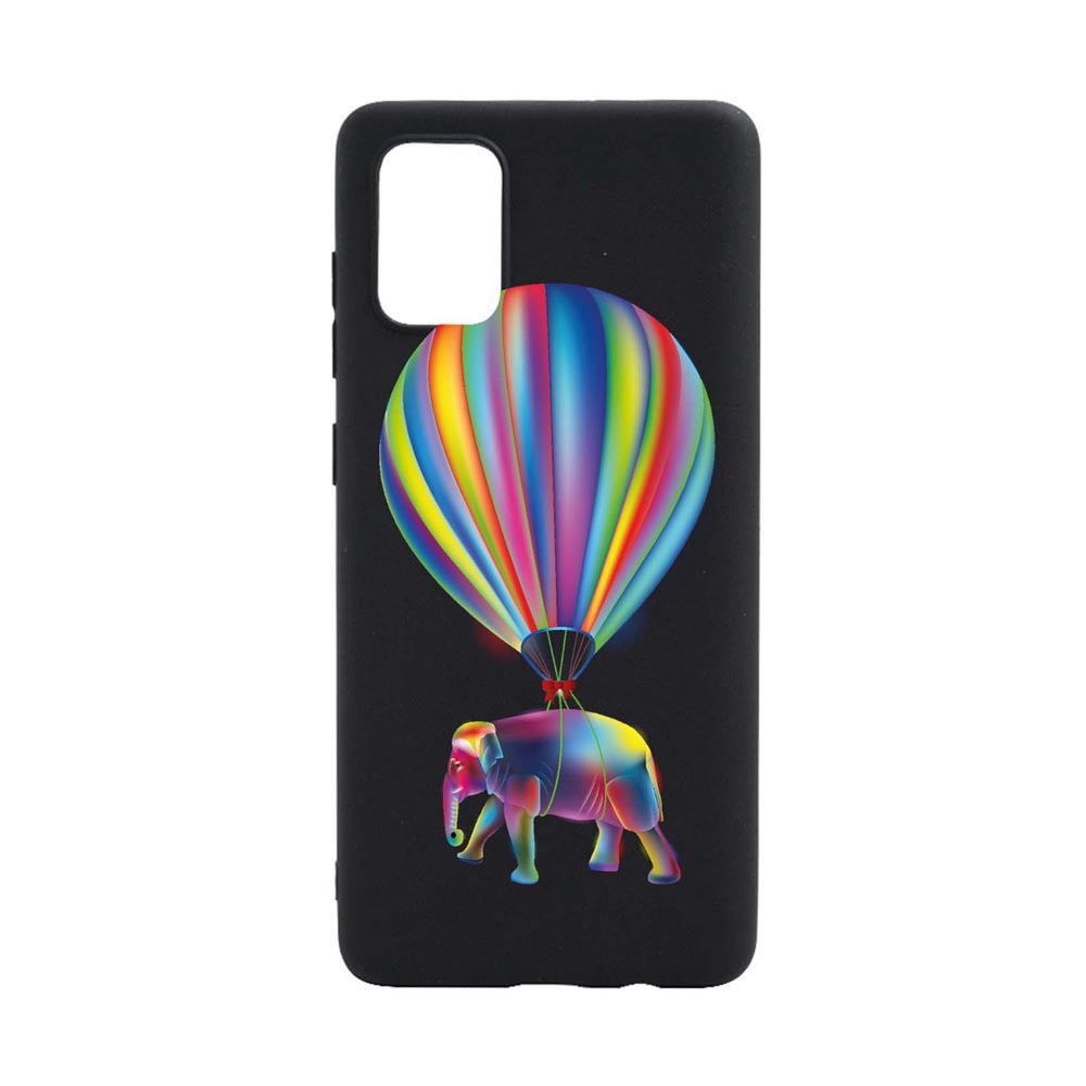 Husa Silicon Compatibila cu Xiaomi Redmi 9T, Rainbow Elefant, rezistenta la uzura, anti-alunecare, B767
