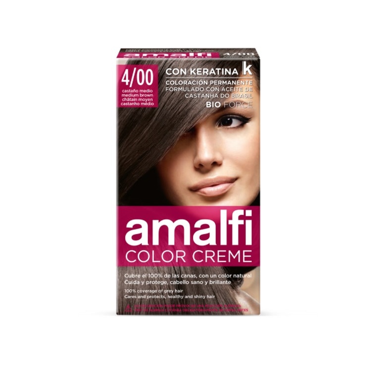 Vopsea de par Medium Brown 4/00 Amalfi