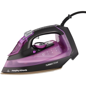 Fier de calcat Morphy Richards TurboSteam 303140, 2800W, 50g/min, 170 g debit abur continuu, capacitate rezervor 380 ml, cablu alimentare 3 m, Mov Fier de calcat Morphy Richards TurboSteam 303140, 2800W, 50g/min, 170 g debit abur continuu, capacitate rezervor 380 ml, cablu alimentare 3 m, Mov