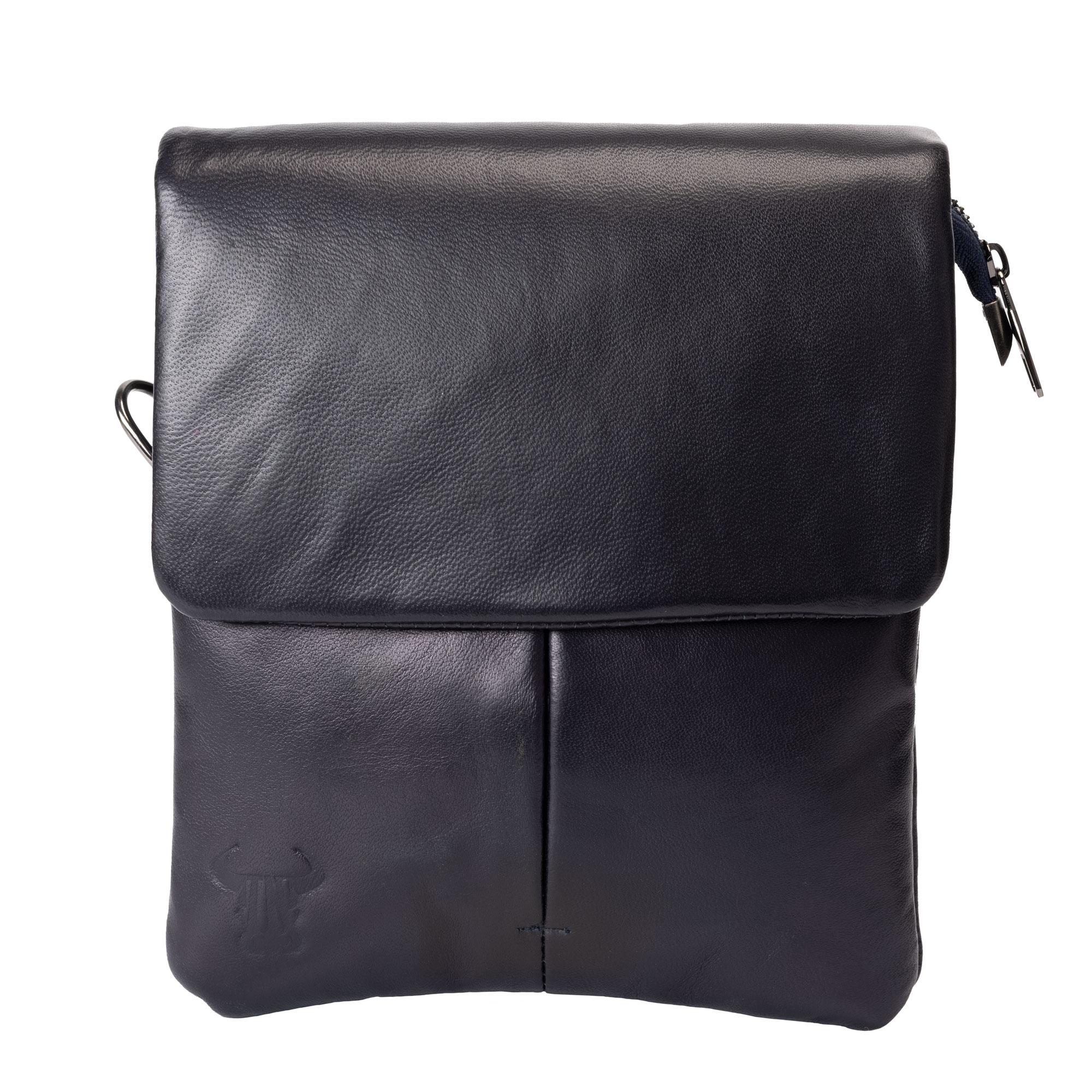 Geanta piele barbati,Toro Nero,Adira, blue