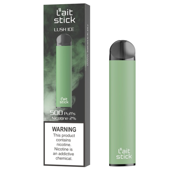 Tigara electronica Lait Stick, tip narghilea, 500 de fumuri, 2% nicotina, aroma placut intensa, Luxuriant - Lush