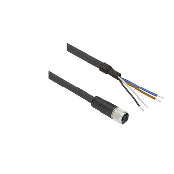 Conector precablat drept, 4 pini, M12, mama, cablu de 2 m, XZCP1141L2, Schneider Electric Conector precablat drept, 4 pini, M12, mama, cablu de 2 m, XZCP1141L2, Schneider Electric