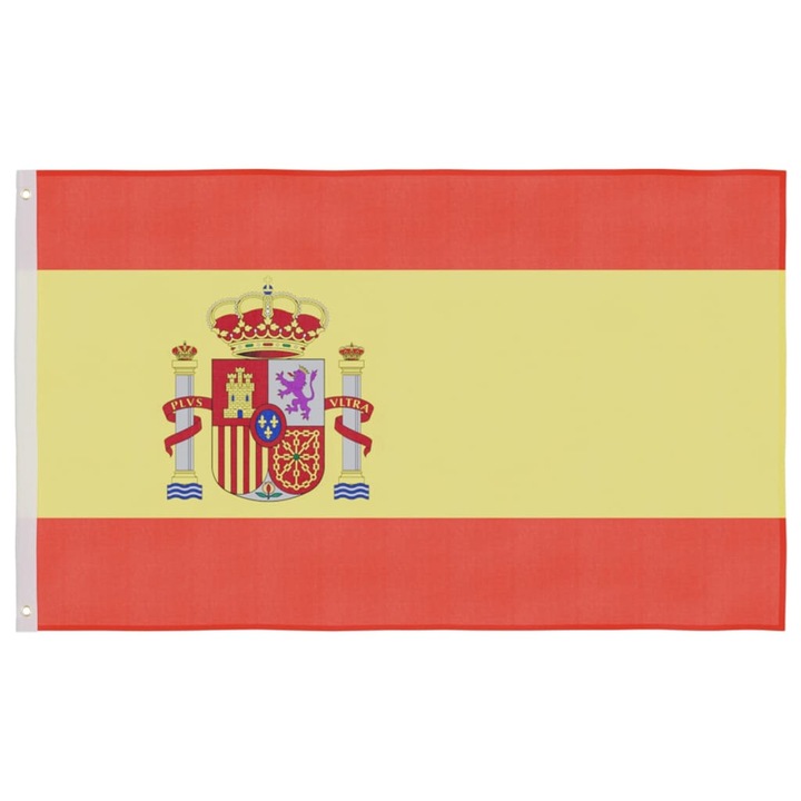 Испанско знаме и алуминиев стълб vidaXL, 5,55 м