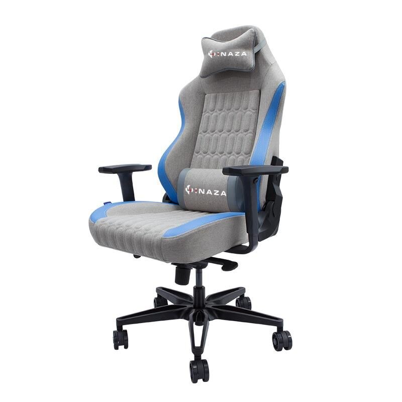 Scaun gaming Inaza Gunner gri cu albastru