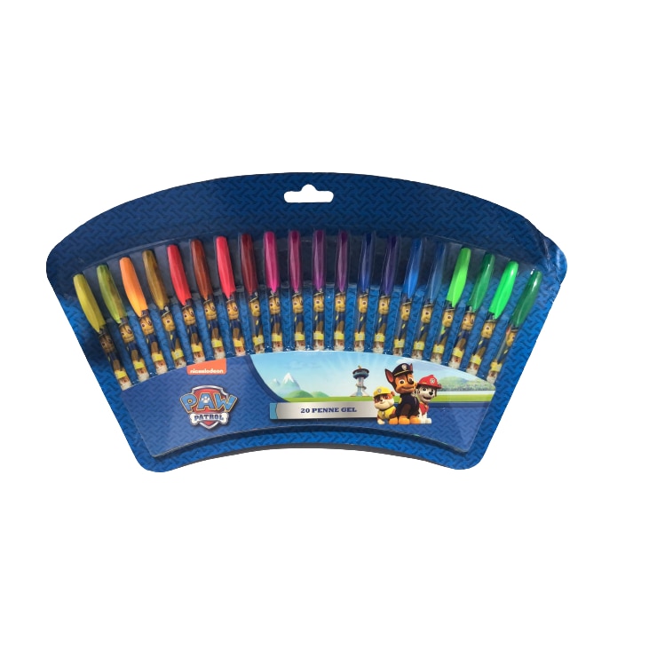 Set 20 pixuri cu gel, Paw Patrol, baieti Alb transparent