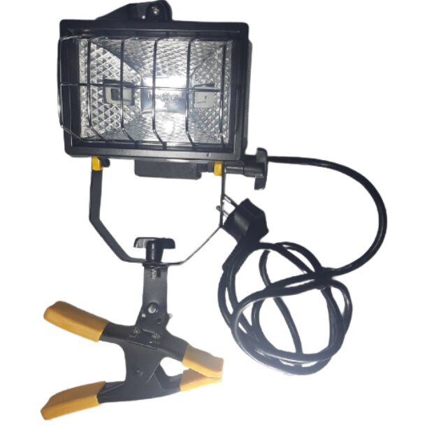 Proiector 150W cu cleste de prindere , maner si cablu 1.3m IP44