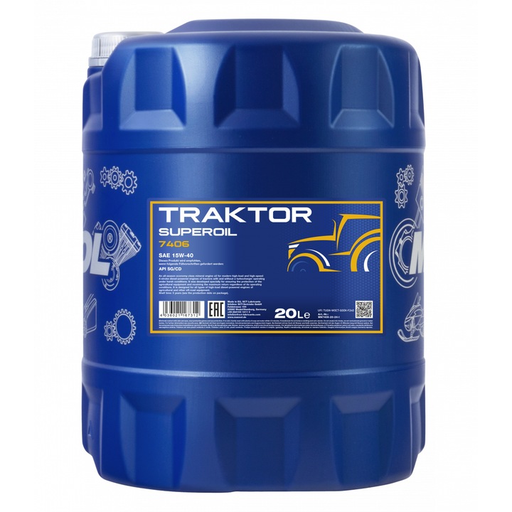 MANNOL Traktor Superoil 15W-40 7406 20L motorolaj